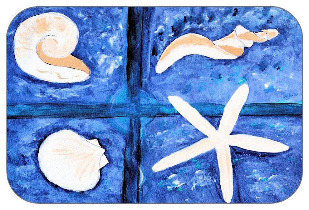 Sea Shore Plush Bath Mat, 20"x15"