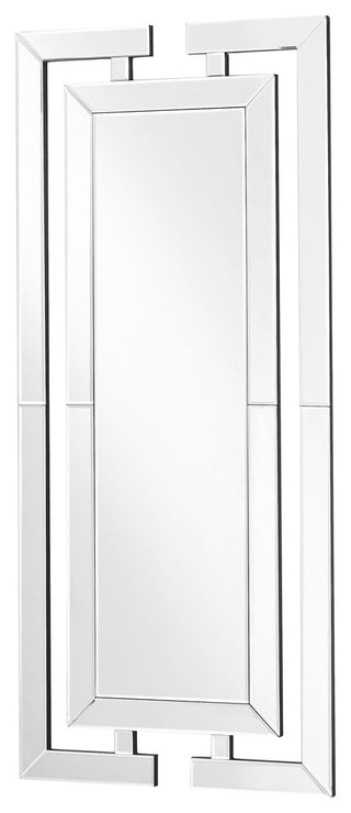 Sparkle 21" Contemporary Rectangle Mirror, Clear