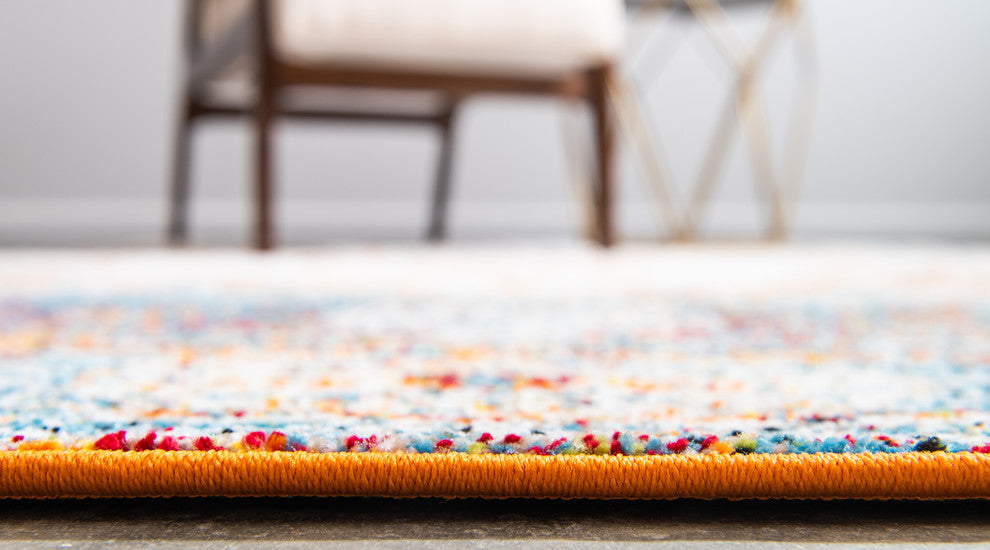 Unique Loom Beige Bellini Rosso 5' 0 x 8' 0 Area Rug