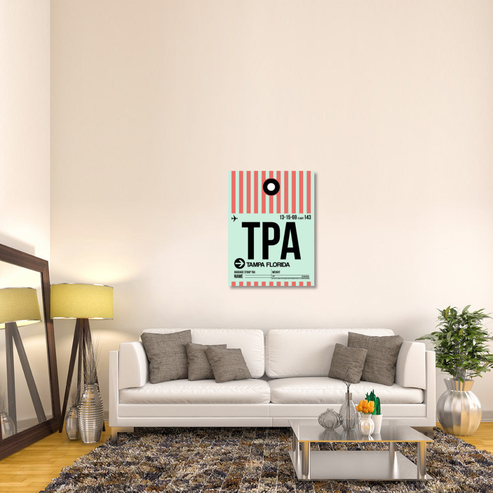 "TPA Tampa Luggage Tag 1" Fine Art Print