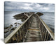 "Wooden Pier on North Irish Coastline" Sea Bridge Wall Artwork