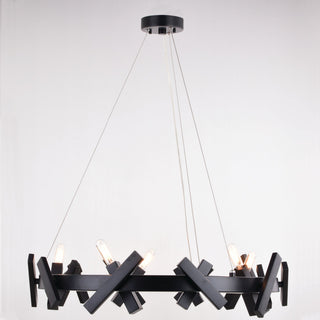 Wells 5 Light 28" Chandelier Matte Black