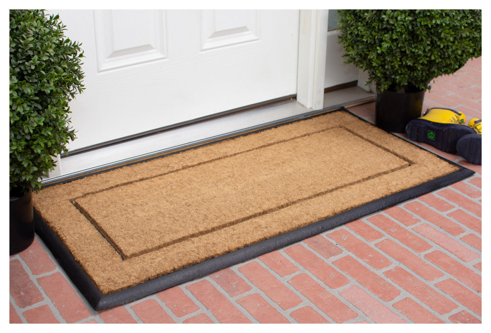 Calloway Mills The General Monogram Doormat, 24"x48", Letter A