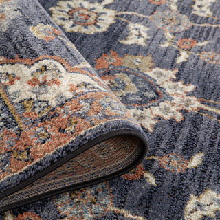 Jordan Bea Power-Loomed Polypropylene Area Rug, Navy Blue, 5'3"x7'6"