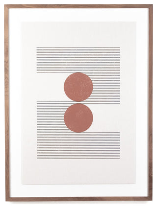 Woodblock The Hug Beige Roseanne