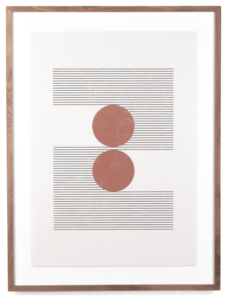 Woodblock The Hug Beige Roseanne