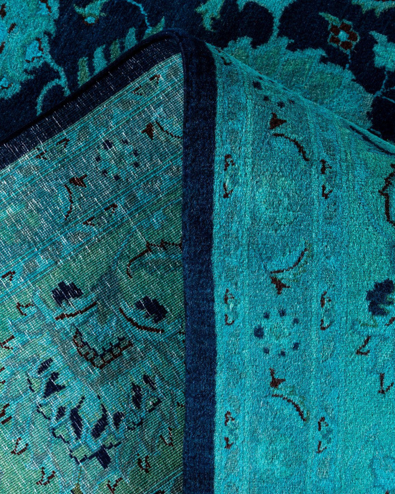 Fine Vibrance, One-of-a-Kind Hand-Knotted Area Rug Purple, 8'3"x10'5"