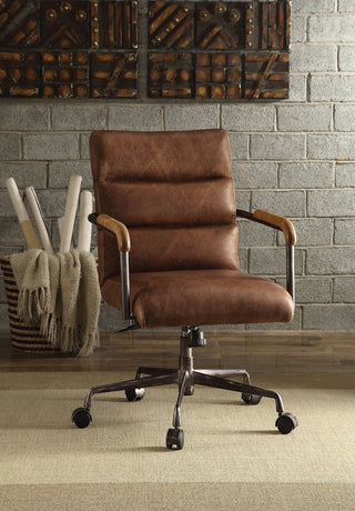 Antonio Leather Executive Office Chair, Vintage Brown