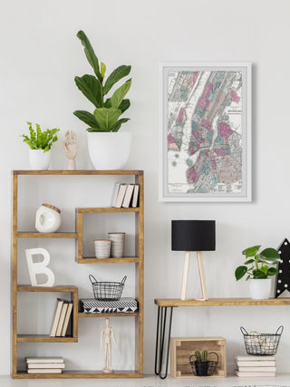 "Colorful NY Chart II" Framed Painting Print, 30x45