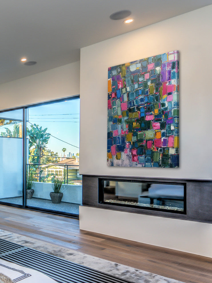 "Elevation" Painting Print on Wrapped Canvas, 40"x60"