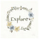 "Exploration III No Boots" Digital Paper Print by Elyse DeNeige, 32"x32"