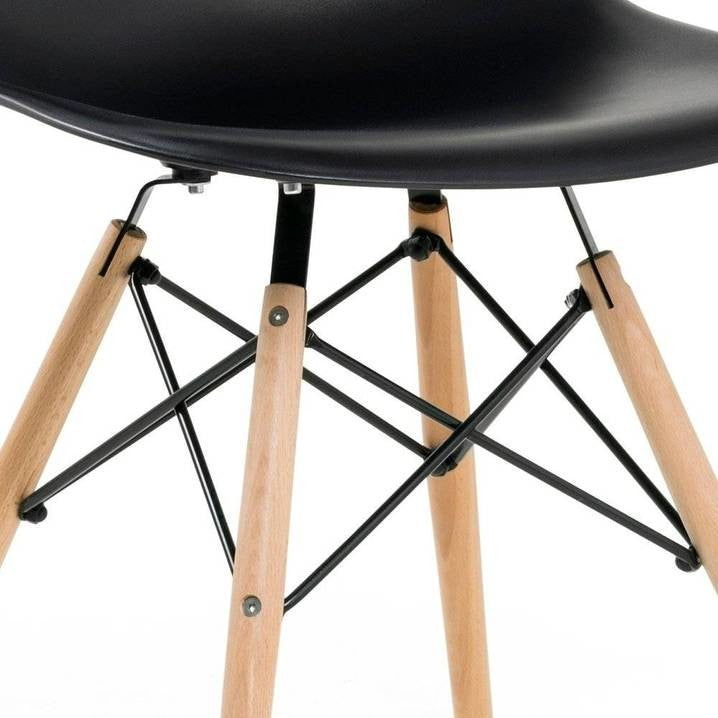 Eiffel Side Chair, Set of 4, Black