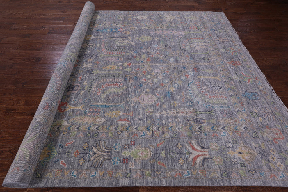 8' 11" X 12' 3" Turkish Oushak Handmade Wool Rug - Q13331