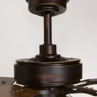 Billows Collection 52" 5 Plywood Blade With Pull Chain, Antique Bronze