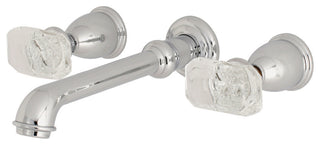 Kingston Brass Two-Handle Wall Mount Bathroom Faucet, Polished Chrome