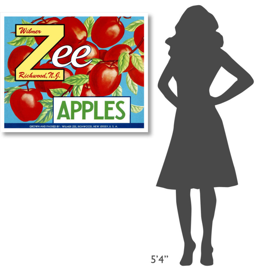 "Zee Apples" Digital Paper Print by Retrolabel, 38"x31"