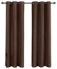 Single Soho Grommet Thermal insulated Blackout Panel, Chocolate, 42"x108"