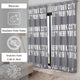 New York City Blackout Curtain Panel, Room Darkening Drapery, 102x55 Inch, Gray, 1 Panel