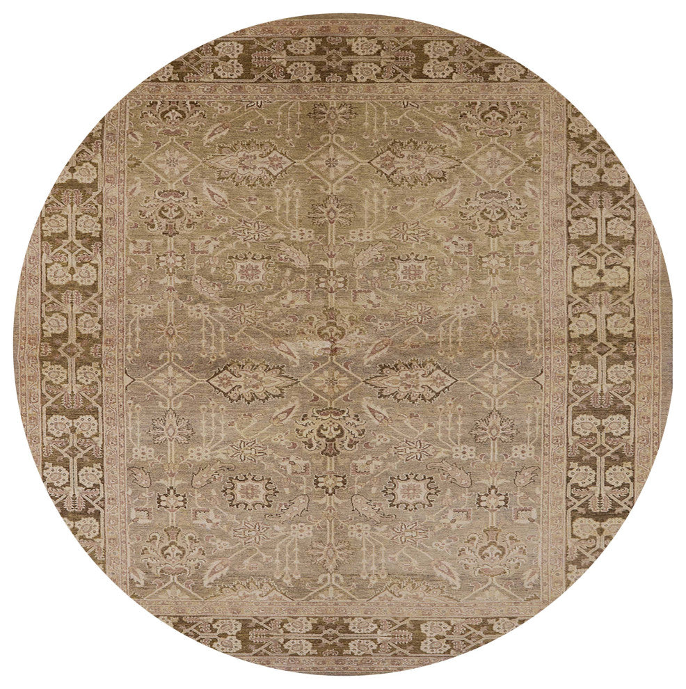 Ahgly Company Indoor Round Mid-Century Modern Area Rugs, 5' Round