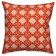 Folk Southwestern Pattern, Red Throw Pillow, 18"x18"