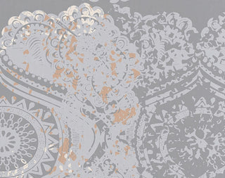 Patina Geometric Print Hand Towel, Gray