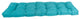 55"X19" Tufted Solid Outdoor Spun Polyester Loveseat Cushion, Aqua Blue