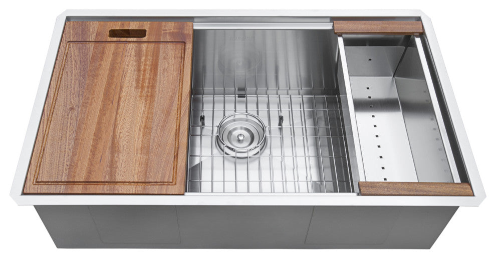 Ruvati RVH8300 Undermount 16 Gauge 32" Kitchen Sink Single Bowl