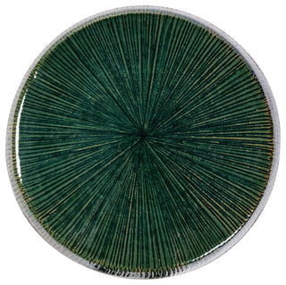 Sunburst Ceramic Glazed Patio Stool