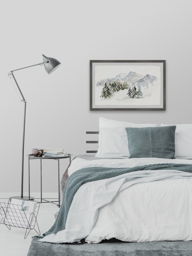 "I Like the Winter Silence" Framed Painting Print, 36x24