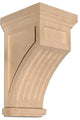 Fluted Mission Corbel, Alder, Large