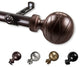 Arman Curtain Rod, Cocoa, 120-170"