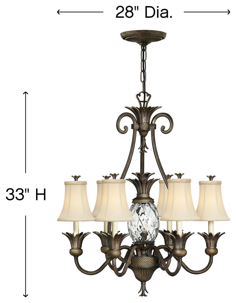 Hinkley Plantation Medium Single Tier, Pearl Bronze