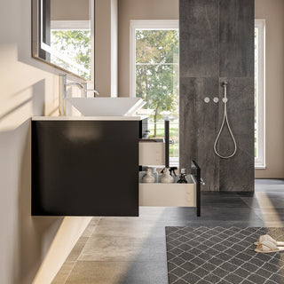 Totti Wave 72 inch Espresso Modern Double Sink  Vanity  Top And Double Sinks