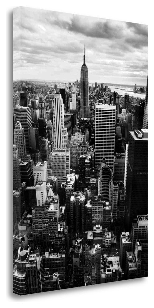 "Nyc Downtown" By Nina Papiorek, Giclee Print on Gallery Wrap Canvas