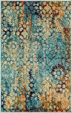Rug Unique Loom Vita Turquoise Rectangular 2' 2 x 3' 0