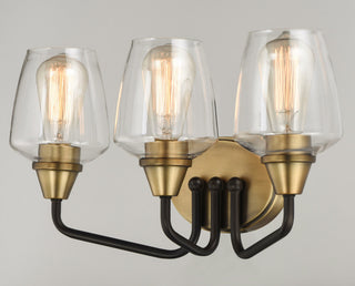 Maxim 26122CL Goblet 3 Light 18"W Bathroom Vanity Light - Bronze / Antique