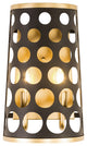 Varaluz-346W02MBFG-Two Light Wall Sconce Matte Black/French Gold