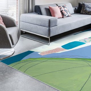 Pool Geometric Art Area Rug, 7.5'x10.3'