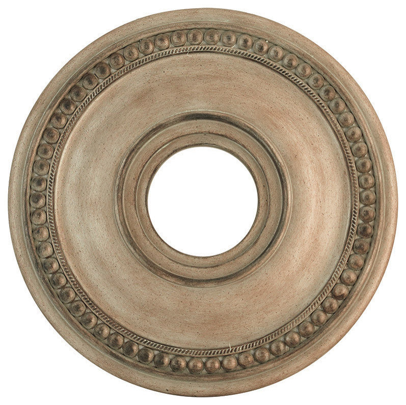 LIVEX LIGHTING 82073-73 Antique Silver Leaf Ceiling Medallion