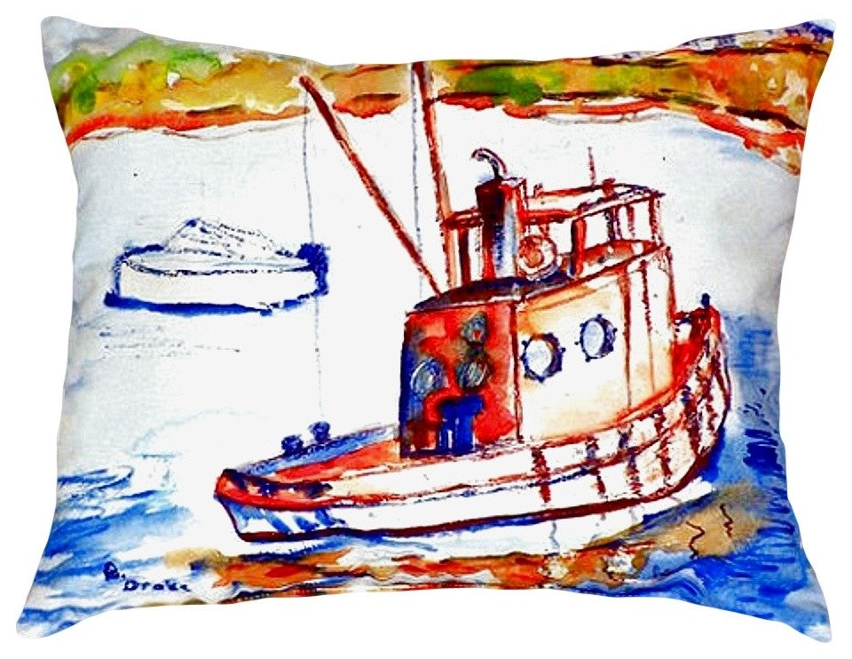 Rusty Boat No Cord Pillow - Set of Two 16x20
