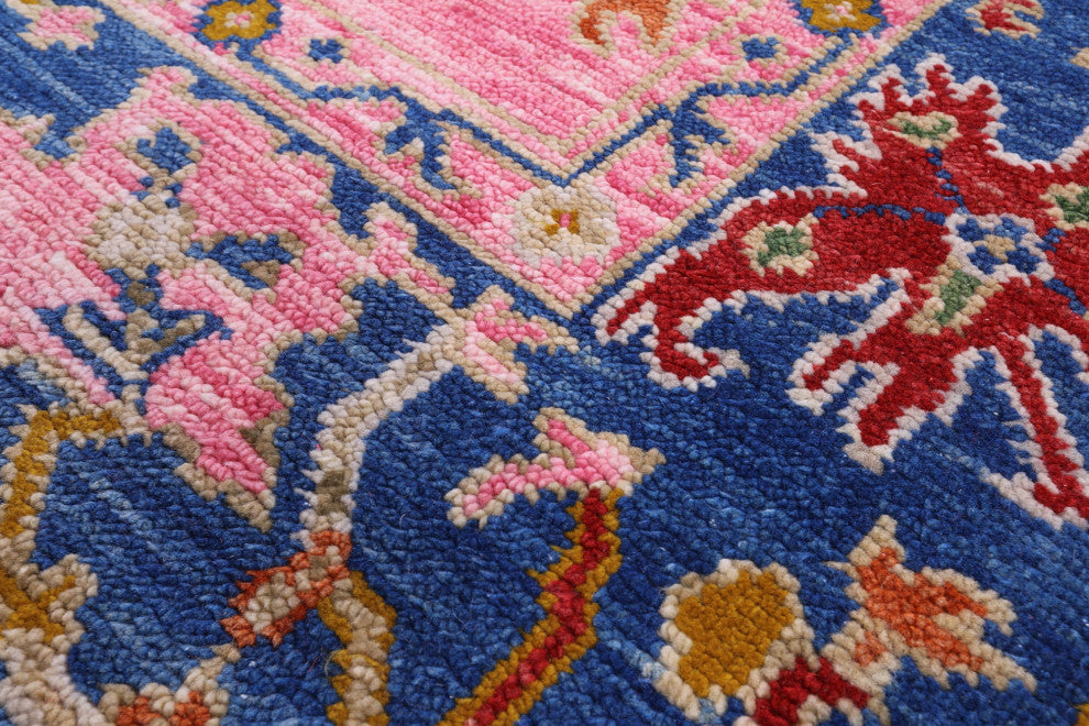 Hand Knotted Turkish Oushak Wool Rug 5' 1" X 8' 1" - Q15879