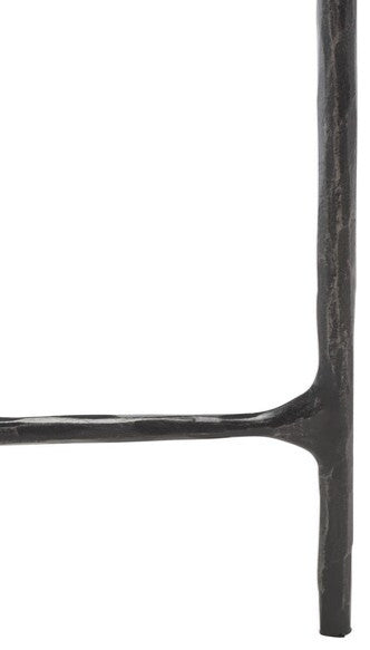 Safavieh Couture Jessa Rectangle Metal Coffee Table, Black / White