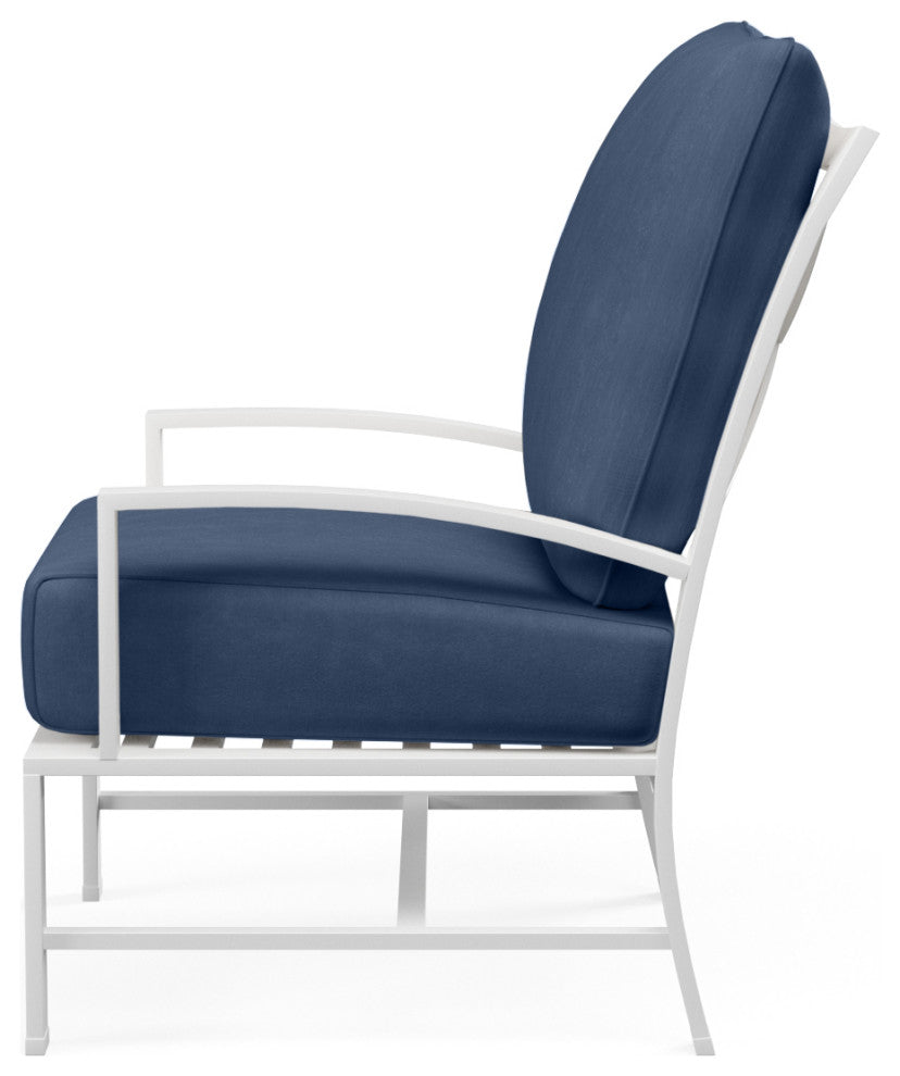 Bristol Canvas Flax In Spectrum Indigo Outdoor Club Chair