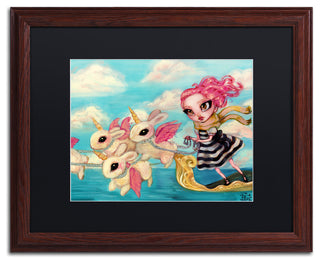 Natasha Wescoat 'Epic Adventure' Art, Wood Frame, Black Mat, 20x16