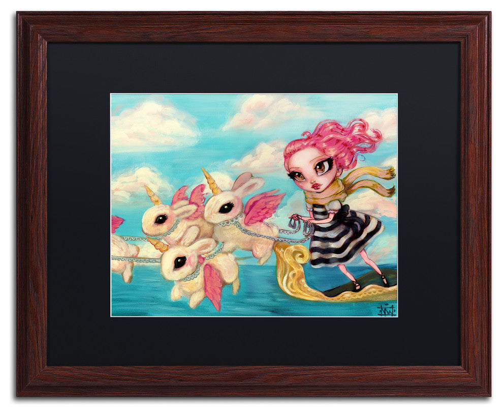 Natasha Wescoat 'Epic Adventure' Art, Wood Frame, Black Mat, 20x16