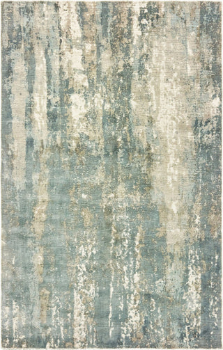 Oriental Weavers Formations Collection Blue/ Grey Abstract Indoor Area Rug 6'X9'