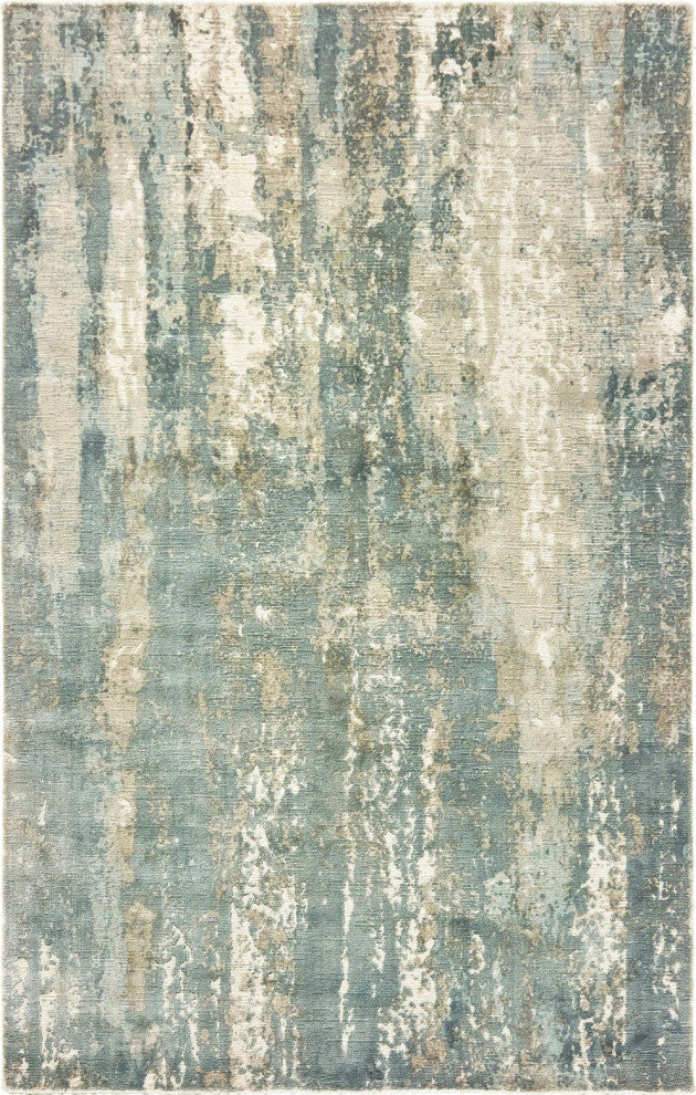 Oriental Weavers Formations Collection Blue/ Grey Abstract Indoor Area Rug 6'X9'
