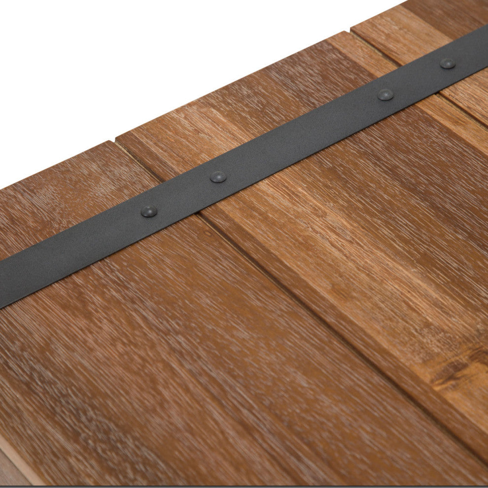 Brooklyn Walk Wood End Table, Burnt Umber