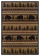 Harrison Lodge Black and Beige Rug, 10'x13'