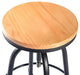 Adjustable Swivel Industrial Metal Design Vintage Bar Stool